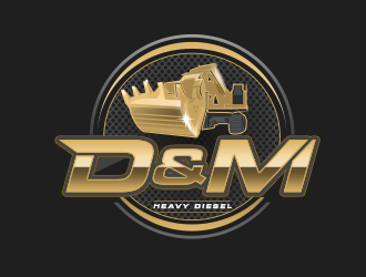 D&M Heavy Diesel logo design by Vickyjames