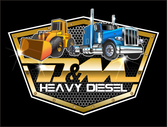 D&M Heavy Diesel logo design by bosbejo