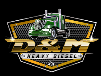 D&M Heavy Diesel logo design by bosbejo