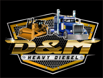 D&M Heavy Diesel logo design by bosbejo