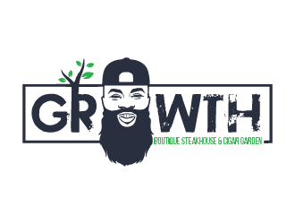 Growth Boutique Steakhouse & Cigar Garden logo design by cybil