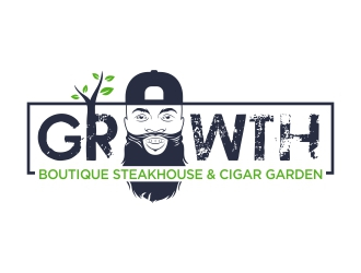 Growth Boutique Steakhouse & Cigar Garden logo design by dibyo