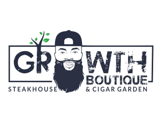 Growth Boutique Steakhouse & Cigar Garden logo design by ruki