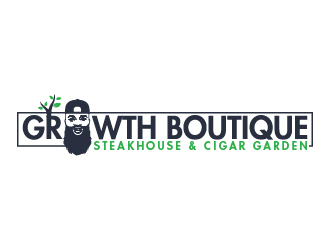 Growth Boutique Steakhouse & Cigar Garden logo design by cybil