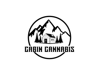 Cabin Cannabis logo design by oke2angconcept