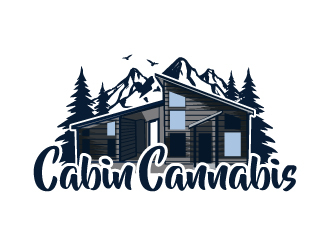 Cabin Cannabis logo design by ElonStark