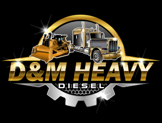 D&M Heavy Diesel logo design by bosbejo