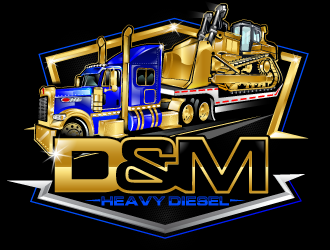 D&M Heavy Diesel logo design by Suvendu