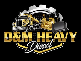 D&M Heavy Diesel logo design by Suvendu