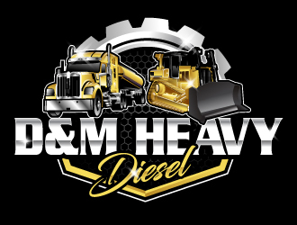 D&M Heavy Diesel logo design by Suvendu
