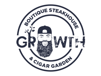 Growth Boutique Steakhouse & Cigar Garden logo design by cikiyunn