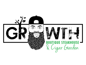 Growth Boutique Steakhouse & Cigar Garden logo design by aura
