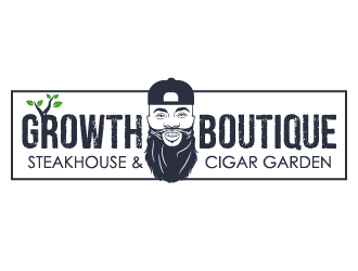 Growth Boutique Steakhouse & Cigar Garden logo design by axel182