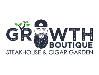 Growth Boutique Steakhouse & Cigar Garden logo design by axel182