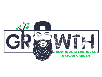 Growth Boutique Steakhouse & Cigar Garden logo design by adm3