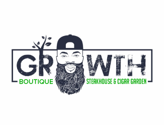 Growth Boutique Steakhouse & Cigar Garden logo design by jaize