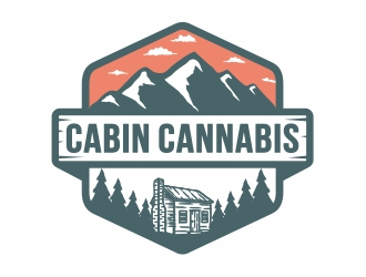 Cabin Cannabis logo design by Mardhi
