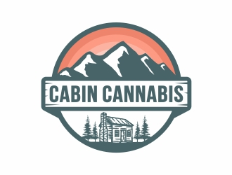 Cabin Cannabis logo design by Mardhi