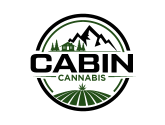 Cabin Cannabis logo design by Erasedink