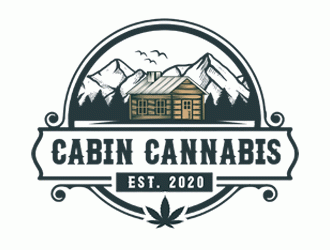 Cabin Cannabis logo design by Bananalicious