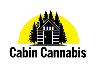 Cabin Cannabis logo design by ElonStark