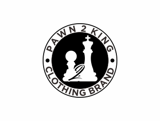 Pawn 2 King Clothing Brand logo design by Zeratu