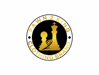 Pawn 2 King Clothing Brand logo design by Zeratu