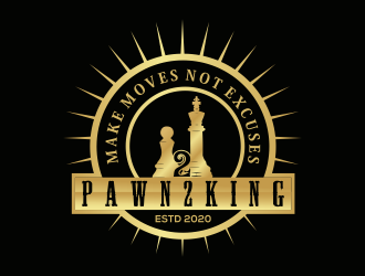 Pawn 2 King Clothing Brand logo design by Mahrein