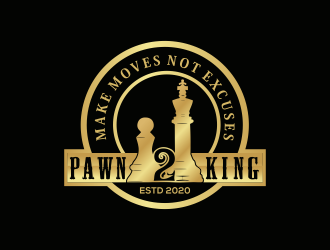 Pawn 2 King Clothing Brand logo design by Mahrein
