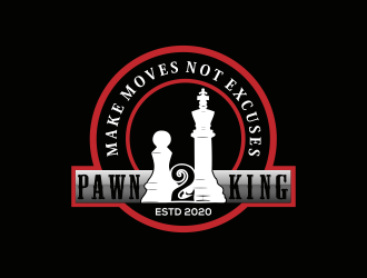 Pawn 2 King Clothing Brand logo design by Mahrein