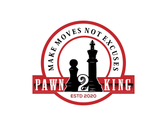 Pawn 2 King Clothing Brand logo design by Mahrein