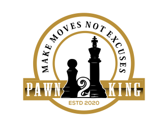 Pawn 2 King Clothing Brand logo design by Mahrein