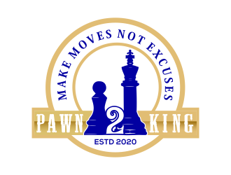 Pawn 2 King Clothing Brand logo design by Mahrein