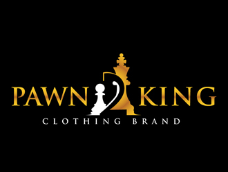 Pawn 2 King Clothing Brand logo design by DreamLogoDesign