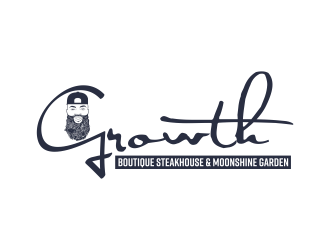 Growth Boutique Steakhouse & Cigar Garden logo design by GassPoll