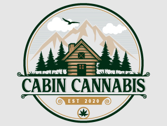 Cabin Cannabis logo design by MUSANG