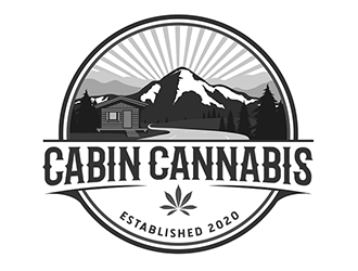 Cabin Cannabis logo design by Optimus