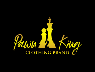 Pawn 2 King Clothing Brand logo design by lintinganarto