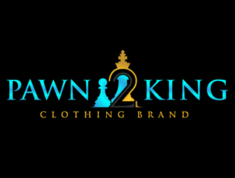 Pawn 2 King Clothing Brand logo design by DreamLogoDesign