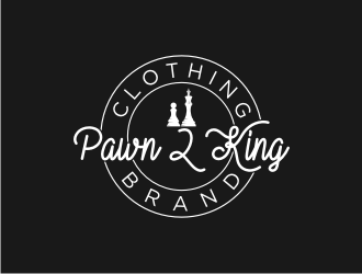 Pawn 2 King Clothing Brand logo design by lintinganarto