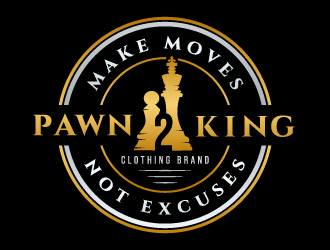 Pawn 2 King Clothing Brand logo design by akilis13