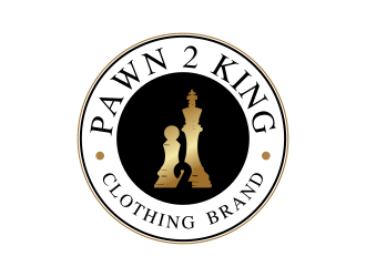 Pawn 2 King Clothing Brand logo design by falah 7097