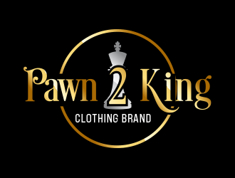 Pawn 2 King Clothing Brand logo design by keylogo