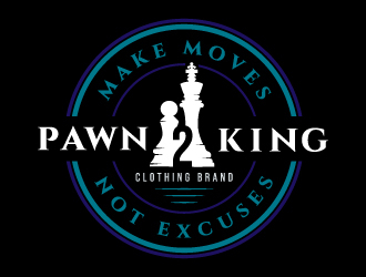 Pawn 2 King Clothing Brand logo design by akilis13