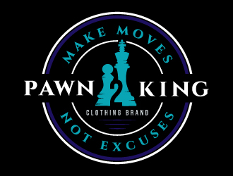 Pawn 2 King Clothing Brand logo design by akilis13