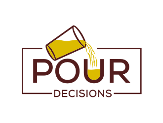 Pour Decisions  logo design by lintinganarto
