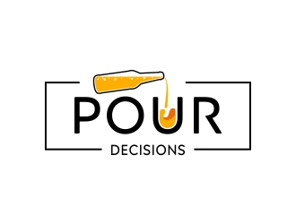 Pour Decisions  logo design by DMC_Studio