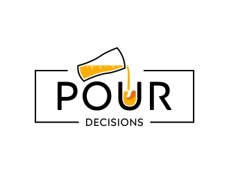 Pour Decisions  logo design by DMC_Studio
