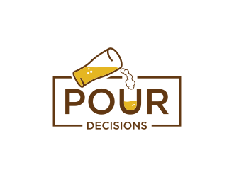Pour Decisions  logo design by .::ngamaz::.