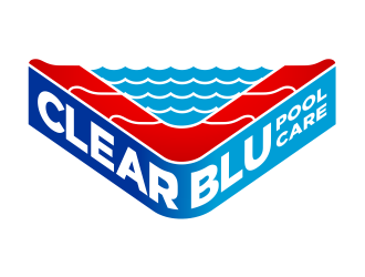 Clear BLU Pool Care logo design by cintoko
